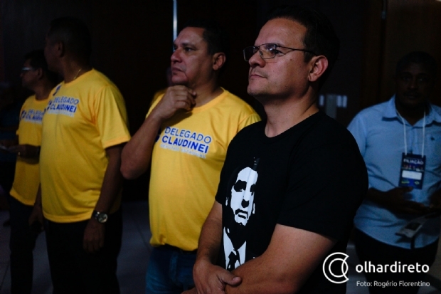 Michel Pagno, de Rondonpolis, durante ato de filiao do PSL