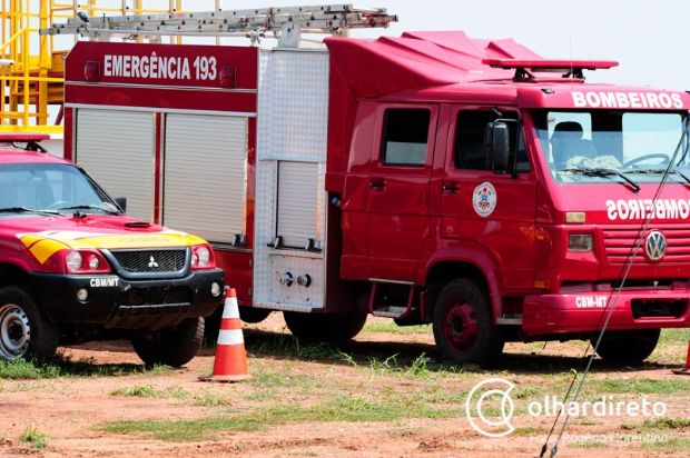 Bombeiro passa mal e desmaia durante teste fsico em Mato Grosso; militar est internado