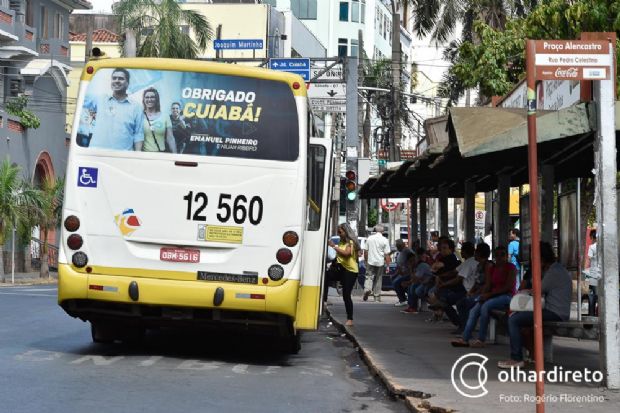 Empresas de transporte coletivo estudam ir  Justia para aumentar tarifa em Cuiab