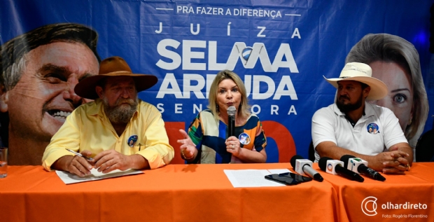 Focada no Senado, Selma Arruda oferece presidncia do PSL em MT a Nelson Barbudo