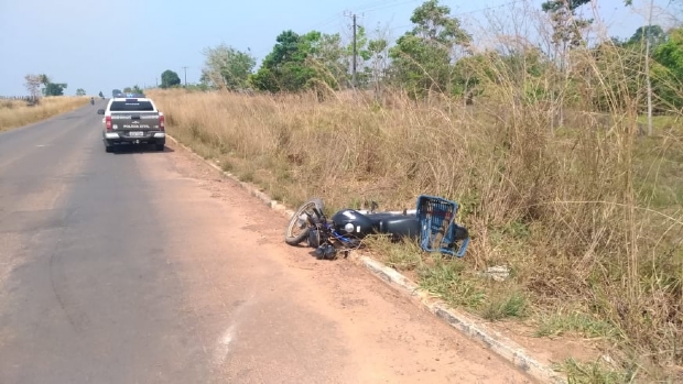 Idoso morre aps cair de motocicleta em rodovia estadual