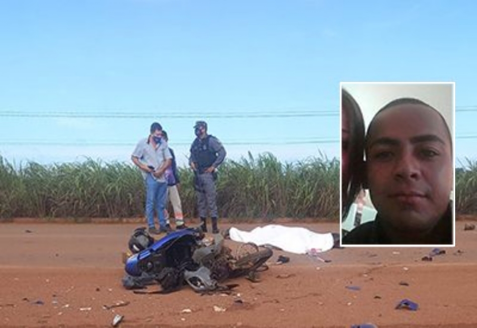Motociclista morre aps colidir de frente com caminho em rodovia