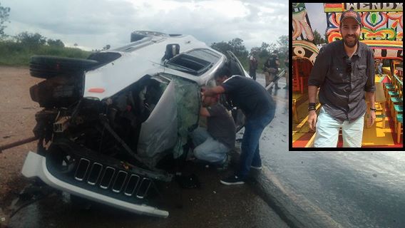 Arquiteto de Cuiab morre e empresria fica ferida aps Jeep Renegade e Ranger baterem de frente;  fotos 
