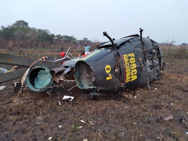 Coordenador do Ciopaer cita destreza de piloto para salvar agentes da Fora Nacional em queda de helicptero no Pantanal