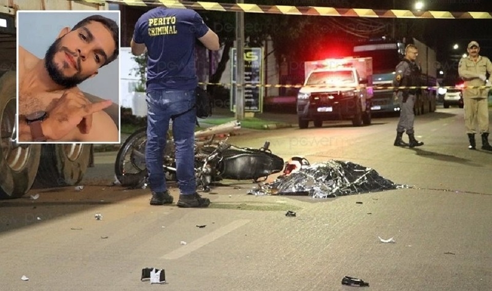 Motociclista morre aps bater na traseira de carreta estacionada em avenida