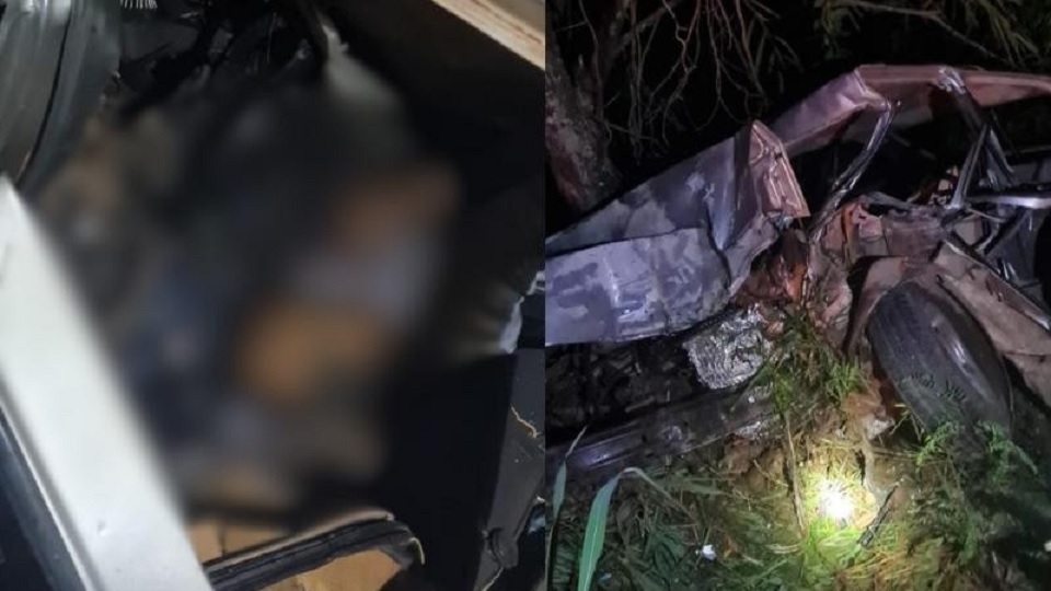 Homem morre aps bater carro em anta na rodovia MT-170