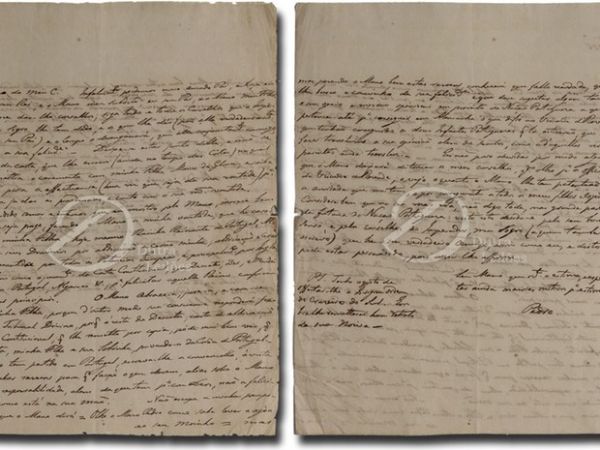 Cpia manuscrita da carta de D. Pedro I enviada ao seu irmo D. Miguel
