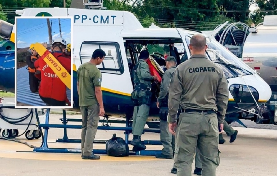 Vdeo mostra equipes de Mato Grosso auxiliando em operaes de resgate no RS