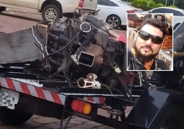 Aps acidente com moto BMW, policial sofre fratura no fmur e segue internado