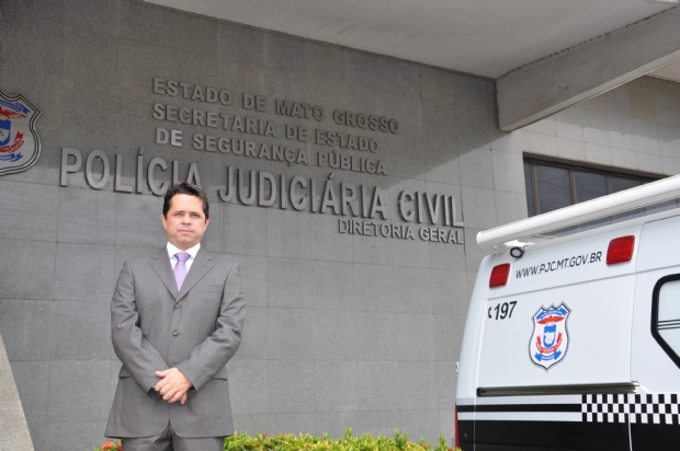 Delegado geral da Polcia Judiciaria Civil de Mato Grosso, Mrio Dermeval.