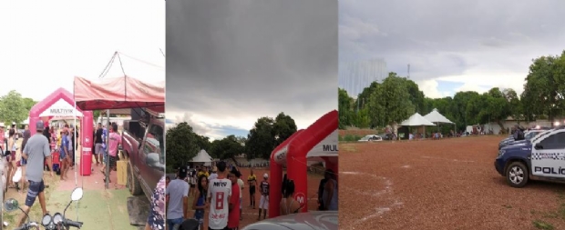 Torneio de futebol com cerca de 500 pessoas  fechado pela Polcia Militar em Cuiab