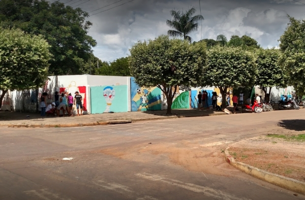 Escola Estadual Olmpio Joo Pissinati Guerra, no bairro Jardim Primavera.