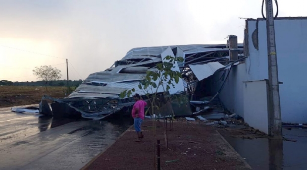 Granizo e ventos fortes causam prejuzos em cidades de Mato Grosso;  veja 
