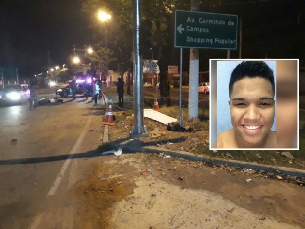 Soldado do Exrcito morre em acidente de moto na avenida Beira Rio;  fotos 