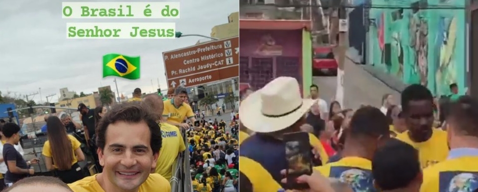 Senador Fbio Garcia, deputado Medeiros e Valdomiro Santiago marcam presena na Marcha Para Jesus;  fotos e vdeos