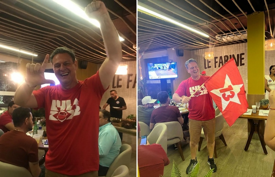Coordenador da campanha petista em MT, Fvaro comemora vitria de Lula: 
