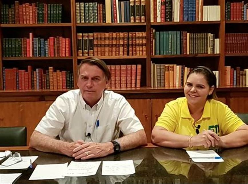 Coronel Fernanda em live com Bolsonaro na eleição de 2020