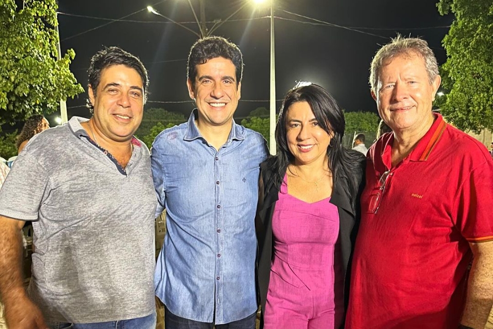 Marcinho Lacerda; Vicente Palmiro; Eliene Liberato e Felintho Cavalcanti Dias Filho (esposo de Eliene).
