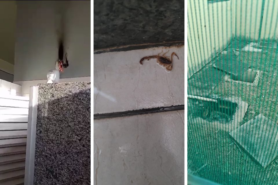 Alunos denunciam risco de incndio, escorpies e aranhas na casa do estudante da UFMT