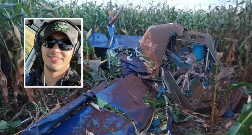 Empresrio de 26 anos morre aps aeronave agrcola cair em plantao