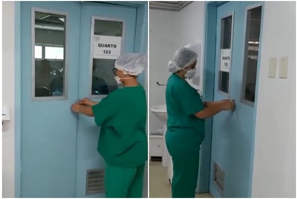 Sem pacientes, ala para Covid-19  fechada no Hospital Geral;  vdeos