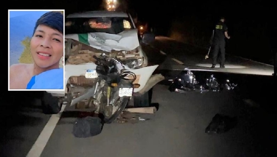 Jovem indgena de 23 anos morre aps bater moto contra caminhonete na MT-170