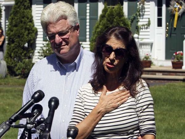 John e Diane Foley falam nesta quarta-feira (20) com a imprensa sobre a morte do filho por jihadistas do grupo Estado Islmico