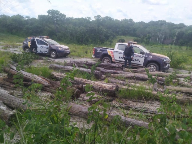 Polcia Militar prende sete por crime ambiental em rea indgena de Mato Grosso