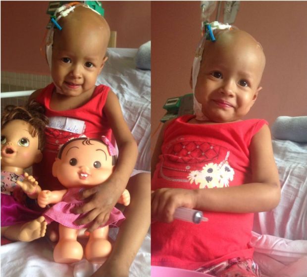 Aps sesses de quimioterapia, garota de 2 anos precisa de doao de sangue para sobreviver