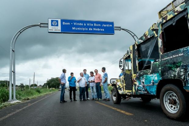 Taques inaugura rodovia em Bom Jardim e acirra rivalidade com turismo de Mato Grosso do Sul: Nobres  mais que Bonito,  lindo