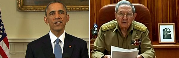 Obama e Ral Castro anunciam retomada das relaes de Cuba e EUA