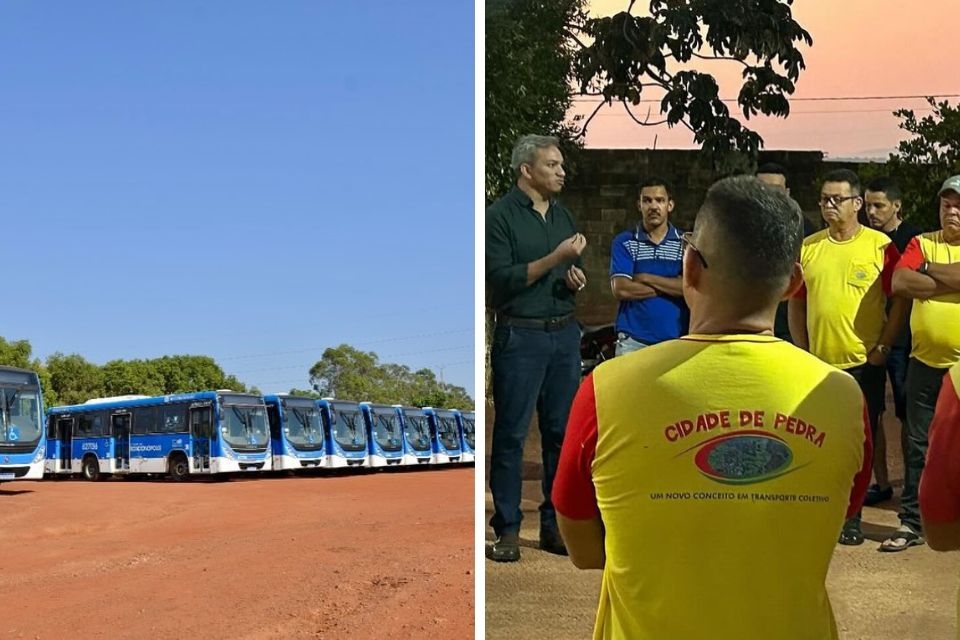 Motoristas de nibus de Rondonpolis paralisam atividades por mudana na gesto de contratos