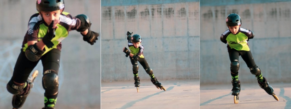 Pequeno atleta de 10 anos  o nico de MT no Campeonato Brasileiro de Patinao de Velocidade