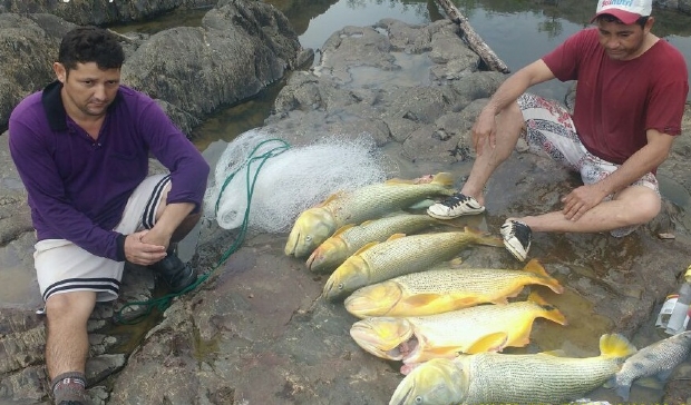 Dois homens so presos por pescarem seis Dourados no Rio Manso