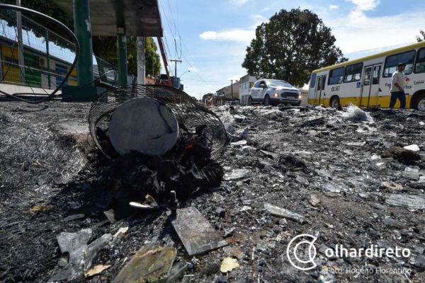 nibus foram queimados em Cuiab por ordem de presidirios