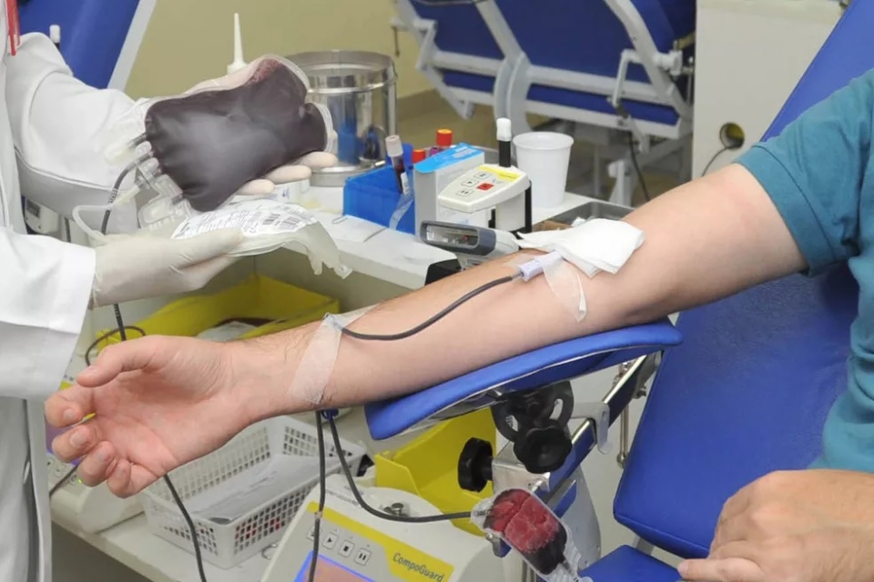 Aprovados em concurso da Polcia Civil fazem campanha de doao de sangue no Hemocentro de Cuiab