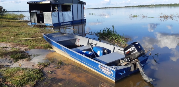 Polcia Civil recupera barco e motor subtrados por 'piratas' no Rio Araguaia