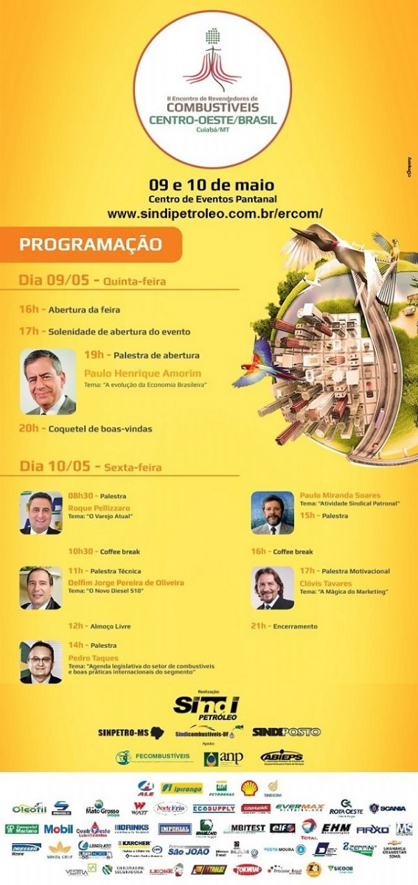 Evento do setor de combustveis  aberto hoje em Cuiab com palesta de Paulo Henrique Amorim  e Pedro Taques