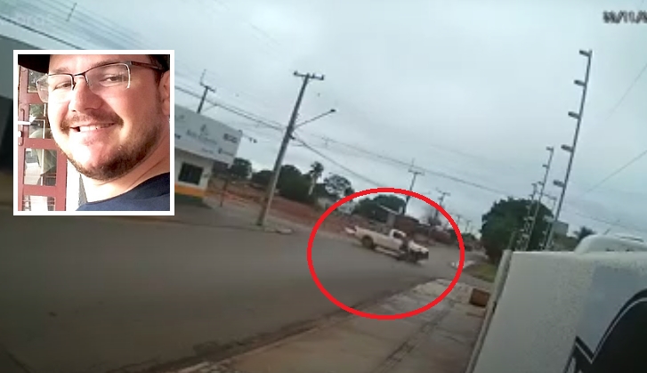 Vídeo mostra colisão entre Biz e Hilux que matou homem de 37 anos
