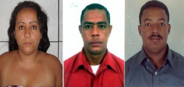 Patrcia Santos Ferreira foi presa ontem, mas Wellington Pereira e Valdenir Pereira Neves ainda esto foragidos