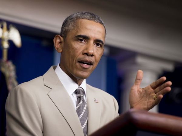 O presidente dos EUA, Barack Obama, durante pronunciamento na Casa Branca na tarde de quinta-feira (28)