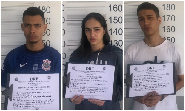 Casal de namorados e mais um suspeito so presos com 115 compridos de ecstasy e dinheiro em Cuiab