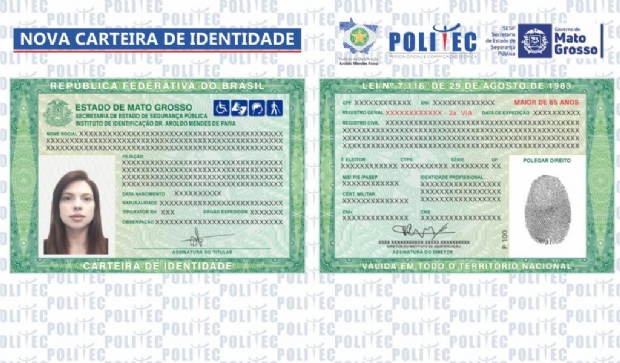 Mato Grosso começa a emitir nova carteira de identidade 