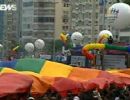 Parada Gay rene milhares de pessoas na zona sul do Rio de Janeiro