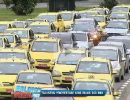 Mais de 200 taxistas fazem protestos nas ruas do Rio