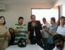 Pr-candidatos invadem sala e pedem por Vuolo como vice de Mauro Mendes